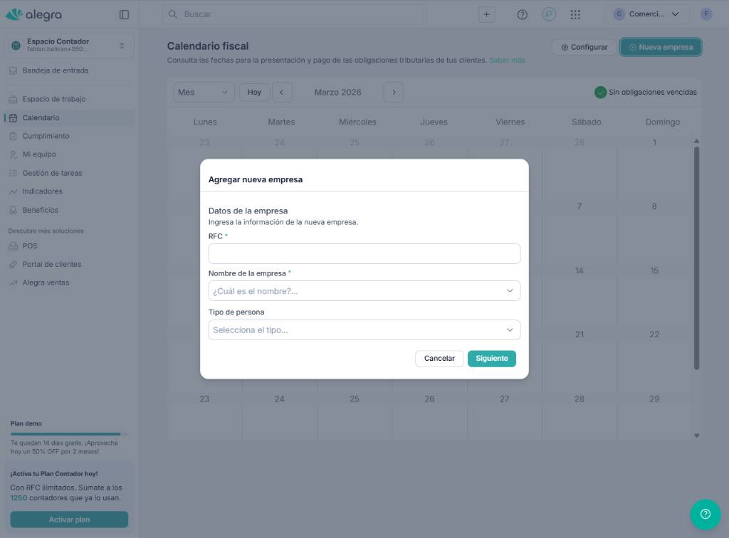 Formulario para agregar nueva empresa